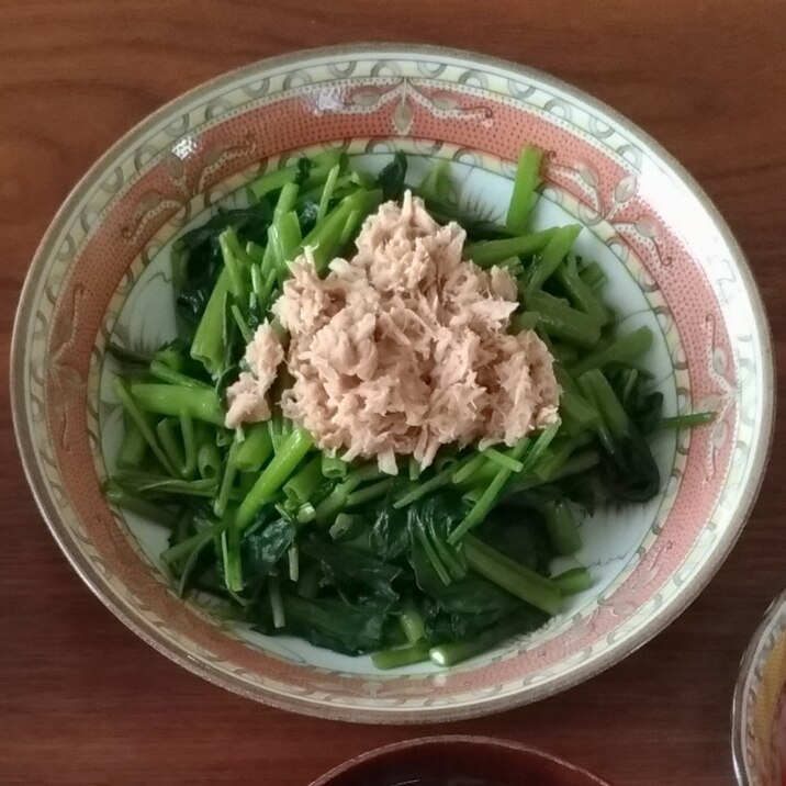 空芯菜とツナの炒め物